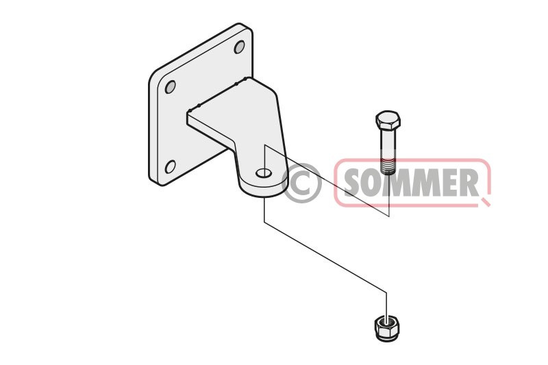 Okucie napędu Twist XL - słupek, #2187V000 Okucie napędu Twist XL - słupek, #2187V000