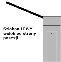 Szlaban, 5 m, LED - prawy - MEGA ZESTAW Szlaban, 5 m, LED - prawy - MEGA ZESTAW