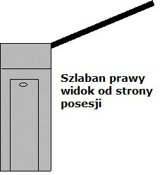 Szlaban, aluminiowy, 5 m, LED - lewy Szlaban, aluminiowy, 5 m, LED - lewy