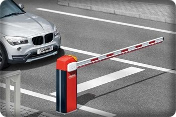 Szlaban parkingowy, aluminiowy z podświetleniem LED Szlaban parkingowy, aluminiowy z podświetleniem LED