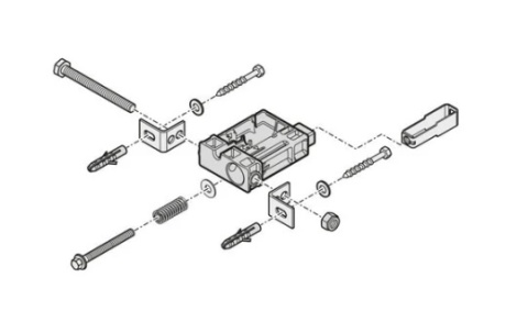 Zestaw montażowy szyny Sprint/Duo/Marathon - komplet